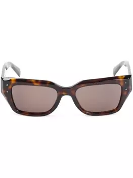 Dolce & Gabbana Eyewear солнцезащитные очки DG Sharped, коричневый