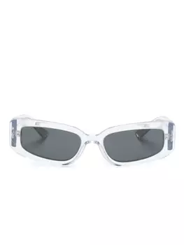 Dolce & Gabbana Eyewear солнцезащитные очки DNA в прямоугольной оправе, белый
