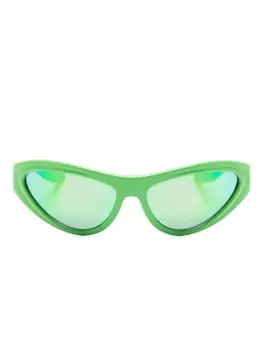 Dolce & Gabbana Eyewear солнцезащитные очки-маска с эффектом градиента, зеленый