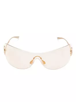 Dolce & Gabbana Eyewear солнцезащитные очки-маска, золотой