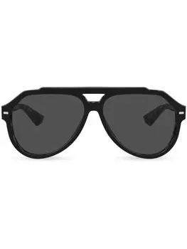 Dolce & Gabbana Eyewear солнцезащитные очки-пилоты Lusso Sartoriale, черный