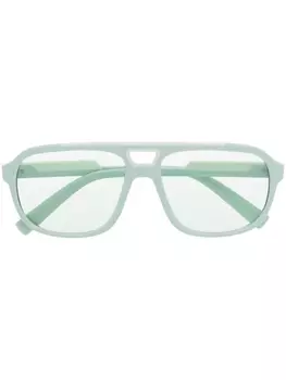 Dolce & Gabbana Eyewear солнцезащитные очки-пилоты, синий