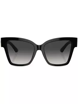Dolce & Gabbana Eyewear солнцезащитные очки Precious в квадратной оправе, черный