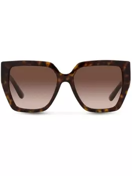 Dolce & Gabbana Eyewear солнцезащитные очки с логотипом, коричневый