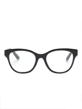 Dolce & Gabbana Eyewear солнцезащитные очки с логотипом, черный