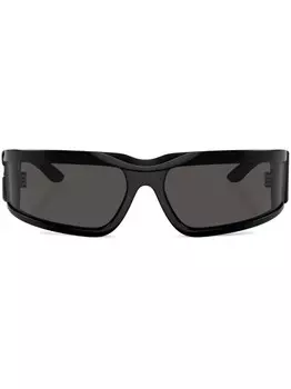 Dolce & Gabbana Eyewear солнцезащитные очки с логотипом, черный