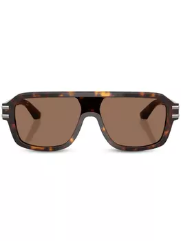 Dolce & Gabbana Eyewear солнцезащитные очки с логотипом DG, коричневый