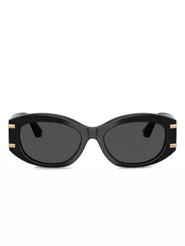 Dolce & Gabbana Eyewear солнцезащитные очки с логотипом DG, черный