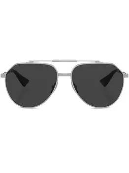 Dolce & Gabbana Eyewear солнцезащитные очки Stefano, серебряный