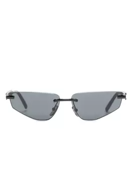 Dolce & Gabbana Eyewear солнцезащитные очки в геометричной оправе, черный