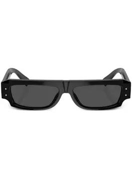 Dolce & Gabbana Eyewear солнцезащитные очки в квадратной оправе, черный