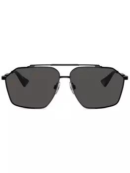 Dolce & Gabbana Eyewear солнцезащитные очки в квадратной оправе, черный