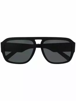 Dolce & Gabbana Eyewear солнцезащитные очки в квадратной оправе, черный