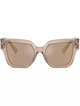 Dolce & Gabbana Eyewear солнцезащитные очки в квадратной оправе, коричневый