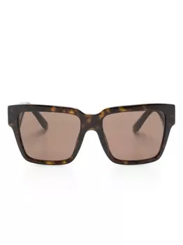 Dolce & Gabbana Eyewear солнцезащитные очки в массивной оправе, коричневый