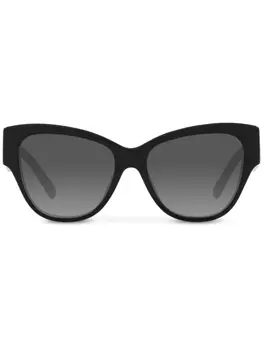 Dolce & Gabbana Eyewear солнцезащитные очки в оправе 'бабочка' с зебровым принтом, черный