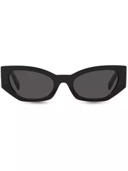 Dolce & Gabbana Eyewear солнцезащитные очки в оправе 'кошачий глаз', черный
