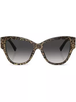 Dolce & Gabbana Eyewear солнцезащитные очки в оправе 'бабочка', черный