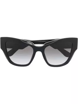 Dolce & Gabbana Eyewear солнцезащитные очки в оправе 'кошачий глаз', черный