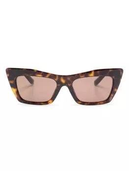 Dolce & Gabbana Eyewear солнцезащитные очки в оправе 'кошачий глаз', коричневый