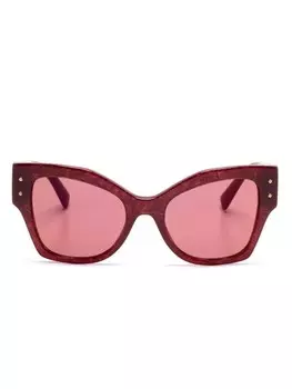 Dolce & Gabbana Eyewear солнцезащитные очки в оправе 'бабочка', красный