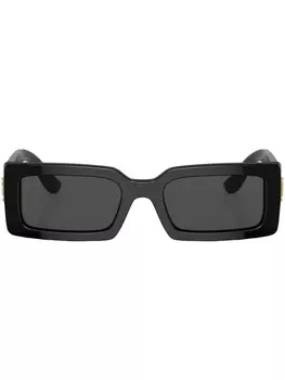 Dolce & Gabbana Eyewear солнцезащитные очки в прямоугольной оправе, черный