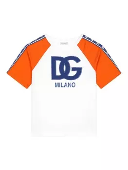 Dolce & Gabbana футболка DG Milano с логотипом, белый