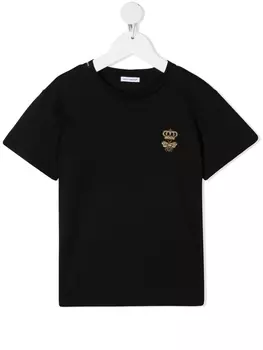 Dolce & Gabbana футболка с короткими рукавами и логотипом, черный