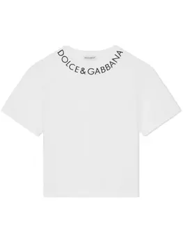 Dolce & Gabbana футболка с логотипом, белый