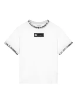 Dolce & Gabbana футболка с логотипом, белый