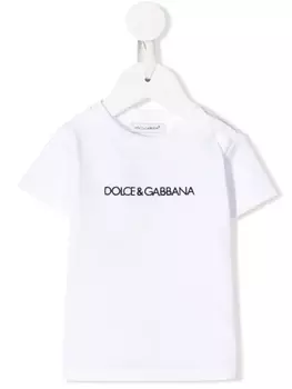 Dolce & Gabbana футболка с логотипом, белый