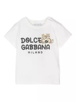 Dolce & Gabbana футболка с логотипом, белый