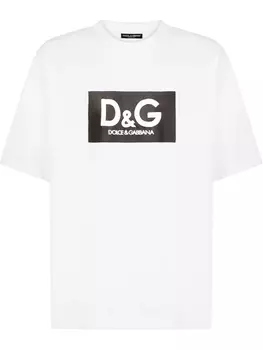 Dolce & Gabbana футболка с логотипом, белый
