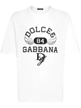 Dolce & Gabbana футболка с логотипом, белый