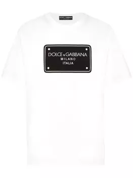 Dolce & Gabbana футболка с логотипом, белый