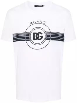 Dolce & Gabbana футболка с логотипом, белый