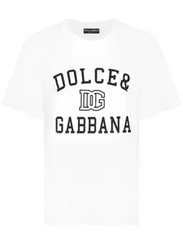 Dolce & Gabbana футболка с логотипом, белый