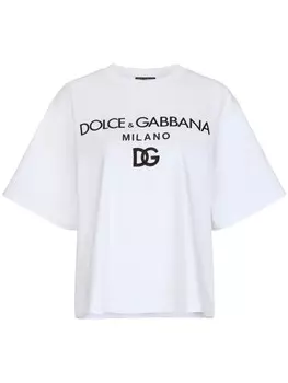 Dolce & Gabbana футболка с логотипом, белый