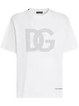 Dolce & Gabbana футболка с логотипом, белый