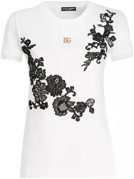Dolce & Gabbana футболка с логотипом, белый