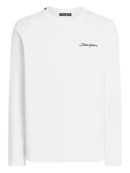 Dolce & Gabbana футболка с логотипом, белый