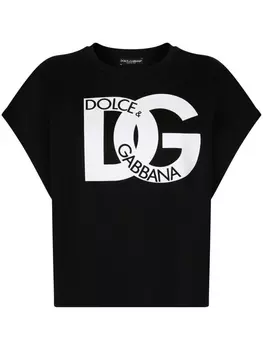 Dolce & Gabbana футболка с логотипом, черный