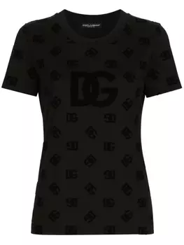 Dolce & Gabbana футболка с логотипом, черный
