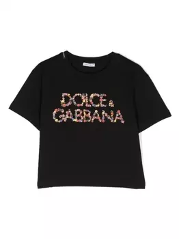Dolce & Gabbana футболка с логотипом, черный