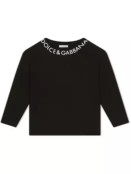 Dolce & Gabbana футболка с логотипом, черный