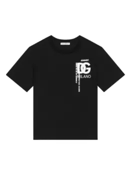 Dolce & Gabbana футболка с логотипом, черный