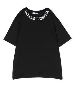 Dolce & Gabbana футболка с логотипом, черный