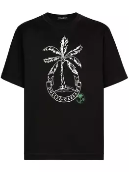 Dolce & Gabbana футболка с логотипом, черный