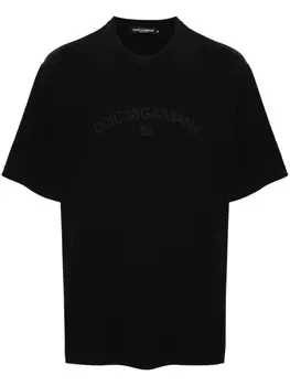 Dolce & Gabbana футболка с логотипом, черный