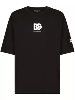 Dolce & Gabbana футболка с логотипом, черный